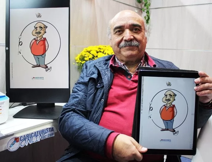 caricaturista para eventos
