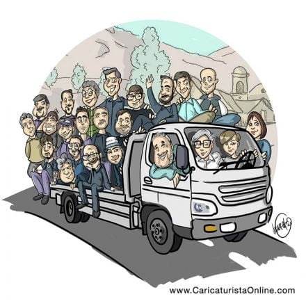 caricatura de empresa