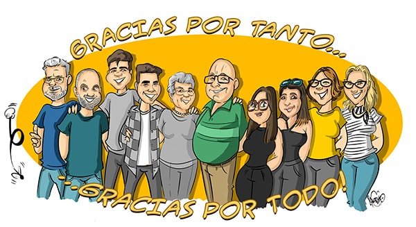 caricatura de familia