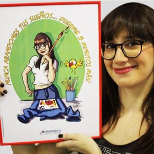 caricatura estilo comic aisea