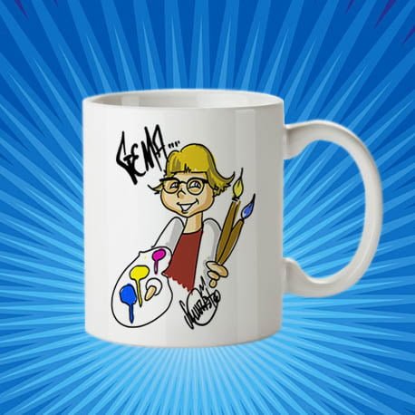 niña gema taza