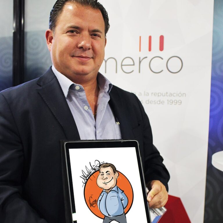 Caricatura en evento corporativo