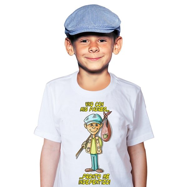 camiseta con bambino
