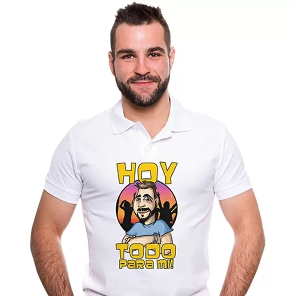 camiseta con caricatura chico