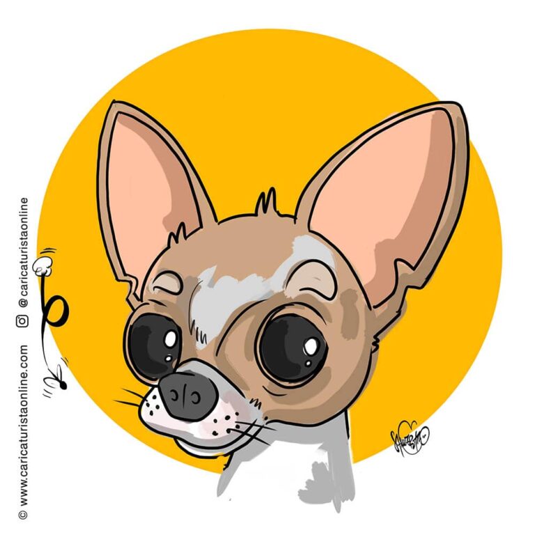 caricatura de mascota perro