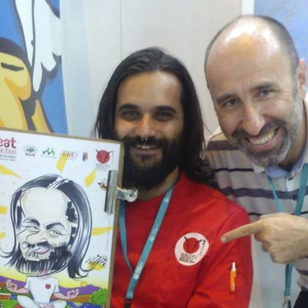 caricatura en vivo color