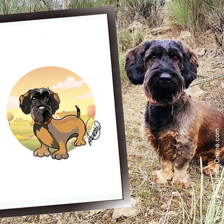 perro tikko caricatura