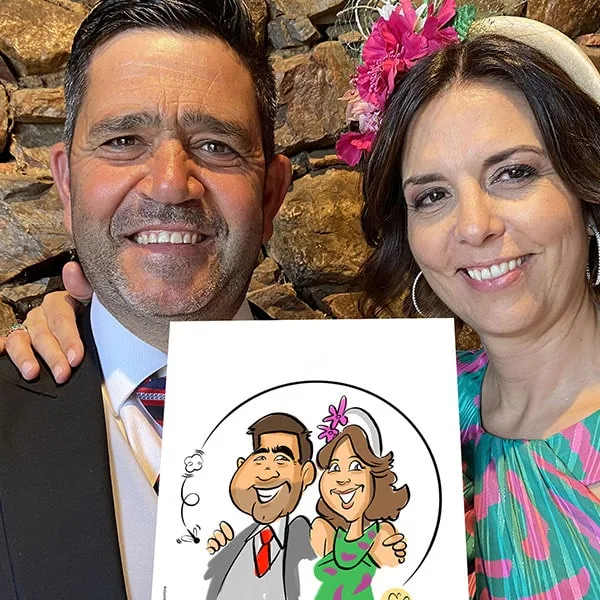 Evento de Caricaturas boda