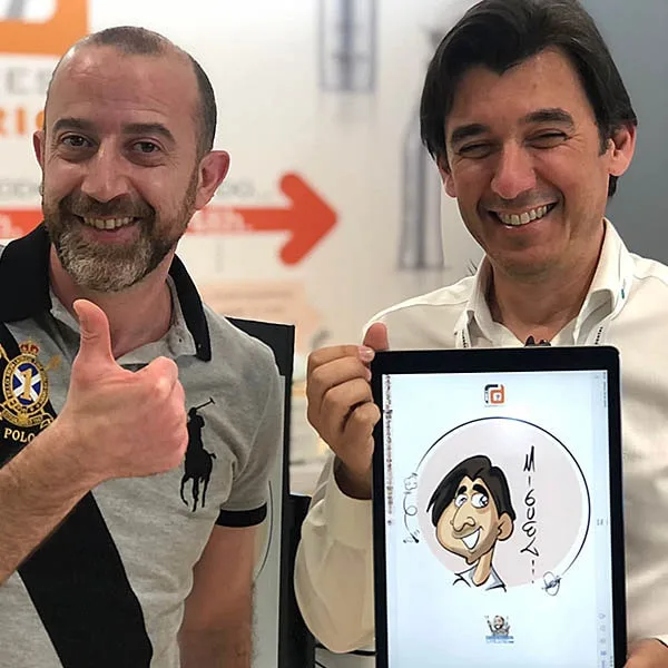 feria ifema caricaturista