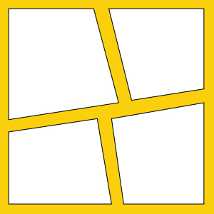 icono comic 4 box