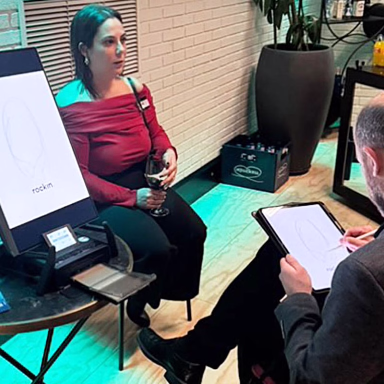 caricaturista en directo