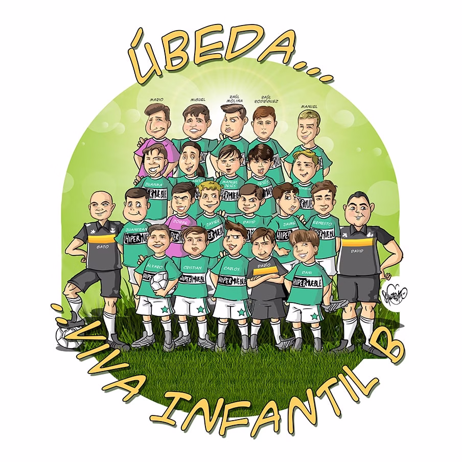 Caricatura de grupo de alumnos - Imagen 2