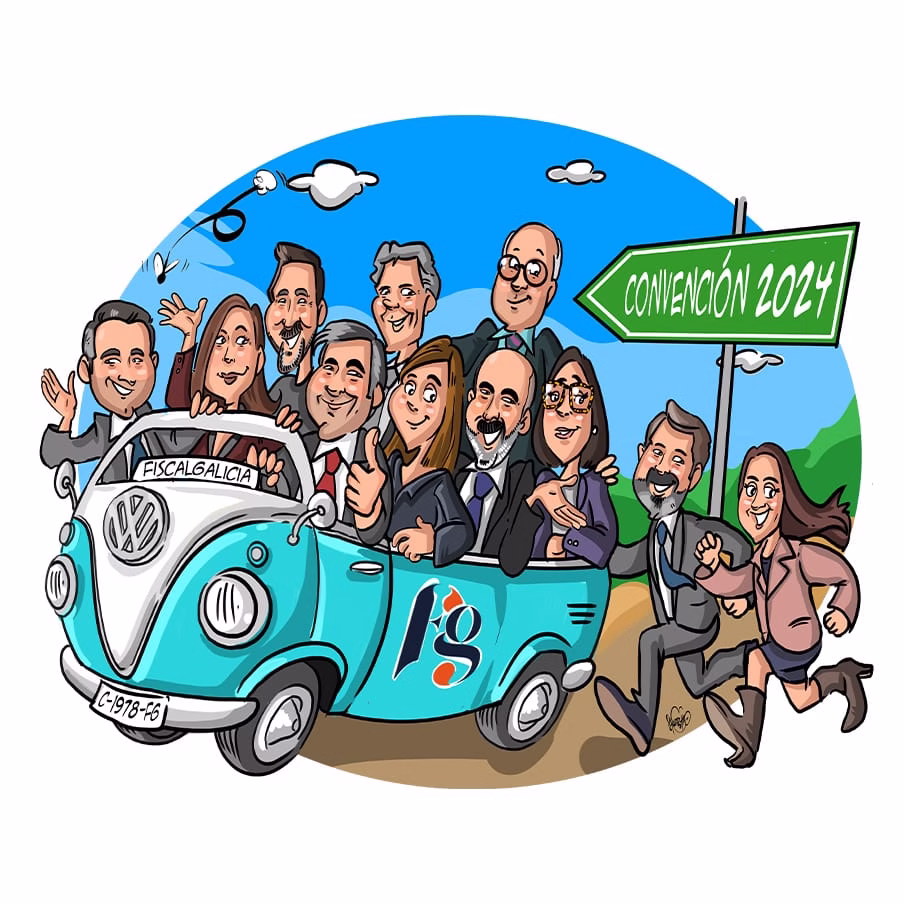 Caricatura de grupo de alumnos - Imagen 7