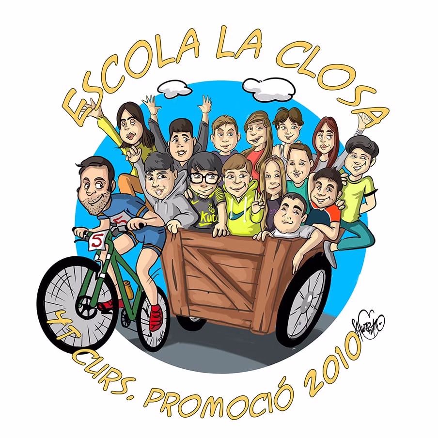 Caricatura de grupo de alumnos - Imagen 8
