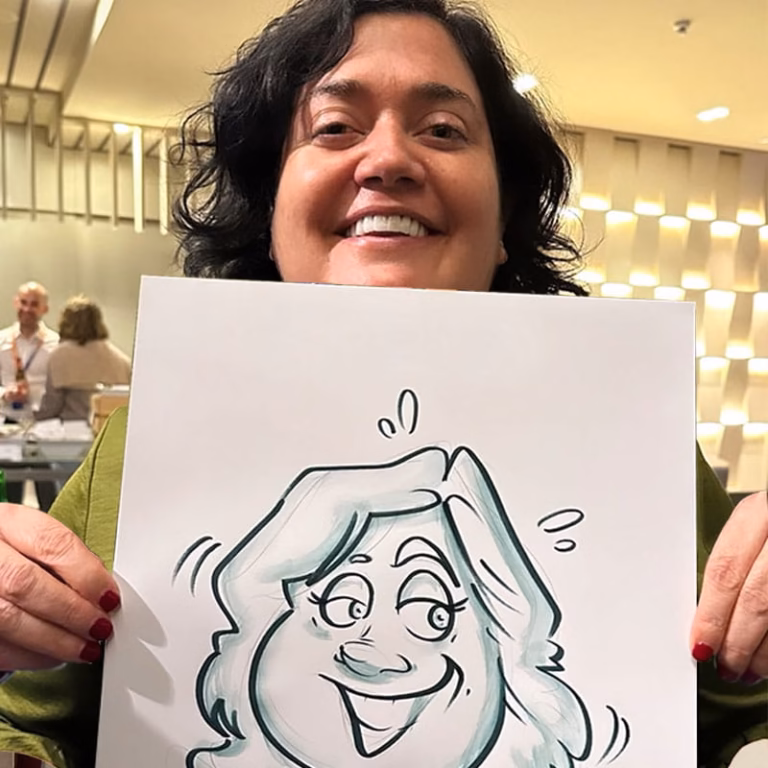 Caricaturista en papel madrid